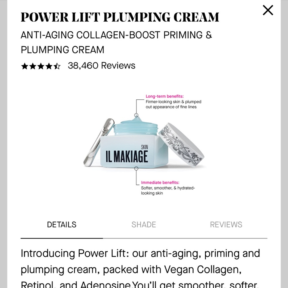 Il Makiage Power Plumping Cream